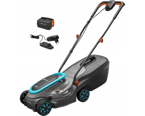 Gardena GARDENA Cordless Lawnmower PowerMax 32/18V P4A solo, 18V (black/grey, without battery and charger, POWER FOR ALL ALLIANCE)