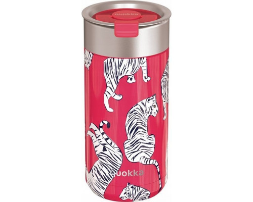 Quokka Quokka Boost Coffee Tumbler - Thermal mug of steel stainlessj with infuser 400 ml (Tigers)