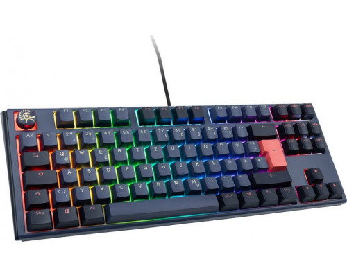 Ducky One 3 Cosmic Blue TKL Gaming Tastatur, RGB LED - MX-Ergo-Clear