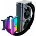 Hyte THICC Q60 240mm LCD All In One CPU Liquid Cooler - biały/czarny