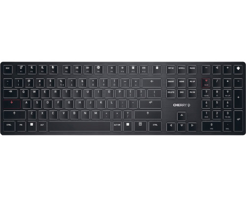 Cherry KW X ULP klawiatura USB + RF Wireless + Bluetooth QWERTY Amerykański międzynarodowy Czarny