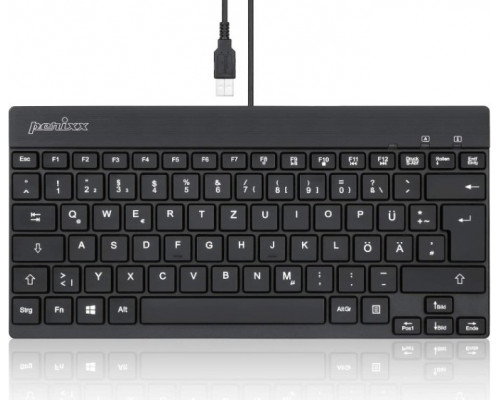 Perixx Perixx PERIBOARD-326 DE, Illuminated USB keyboard, wired, black