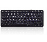 Perixx Perixx PERIBOARD-332B DE-Layout, Mini keyboard, USB wired, backlight, black