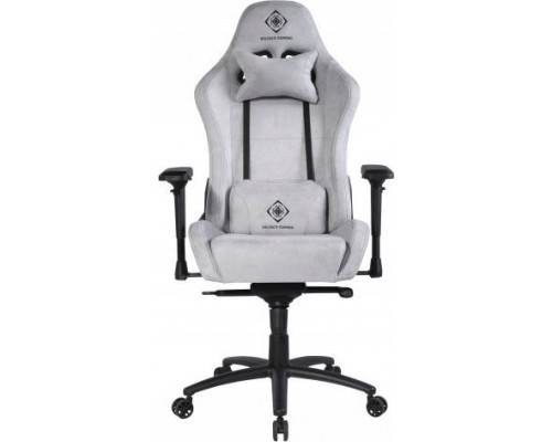 Deltaco Žaidimų kėdė Deltaco DC440 iš minkšto Alcantara audinio Gaming Chair, Pilka