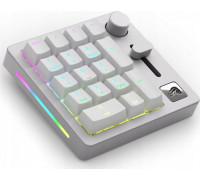 Triton Glorious GMMK Wireless Numpad - Fox Switches, grey/white