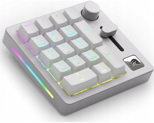 Triton Glorious GMMK Wireless Numpad - Fox Switches, grey/white