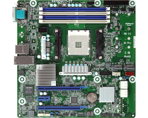 ASRock ASRock Mainboard X470D4U2 micro-ATX Sockel AM4 Single