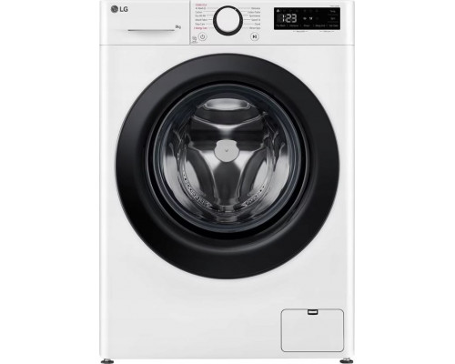 LG LG | Washing machine | F2WR508SWW | Energy efficiency class A-10% | Front loading | Washing capacity 8 kg | 1200 RPM | Depth 47.5 cm | Width 60 cm | Display | LED | Steam function | Direct drive | White