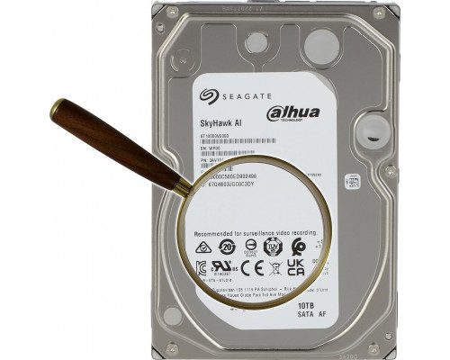 Dysk Seagate DYSK DO REJESTRATORA HDD-ST10000VE000 10TB 24/7 SkyHawk AI SEAGATE