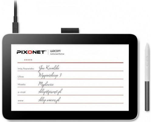 Wacom Wacom Signature Display 12 pen only - tablet z ekranem 11,6" Full  HD, piórko Wacom One Pen z 4096 poziomami nacisku (2023)