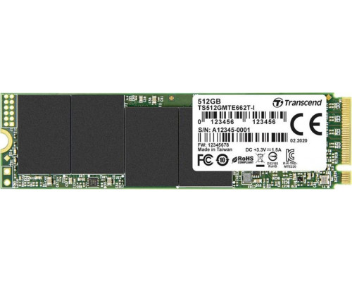 SSD 512GB SSD Transcend MTE662T2 512GB M.2 2280 PCI-E x4 Gen3 NVMe (TS512GMTE662T)