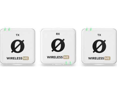 Rode Rode Microphones Wireless ME Dual, microphone (white, USB-C, 3.5 mm jack)