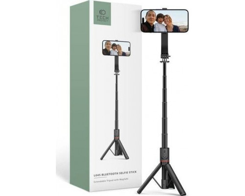 Selfie nūjiņa Tech-Protect Pašportreta nūja Tech-Protect L04s Bezvadu Pašportreta nūjiņa Statīvs MagSafe Black
