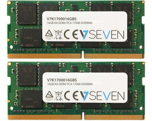 V7 SODIMM, DDR4, 16 GB, 2133 MHz, CL15 (V7K1700016GBS)