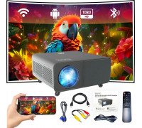 Zenwire Rzutnik WiFi2.4/5 GHz Android TV FULL HD 4K 550 ansi Autofocus Autokeystone do telefonu laptopa PC Zenwire X5