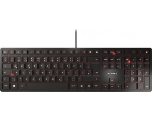 Triton CHERRY KC 6000 SLIM klawiatura USB Skandynawia Czarny