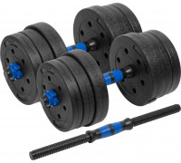 Rebel Dumbbells bituminous adjustable z łącznikiem 2x10kg REBEL ACTIVE