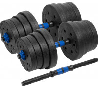 Rebel Dumbbells bituminous adjustable z łącznikiem 2x15kg REBEL ACTIVE