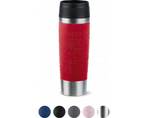 Emsa Emsa TRAVEL MUG Classic Grande thermal mug (dark red/stainless steel, 0.5 liters)