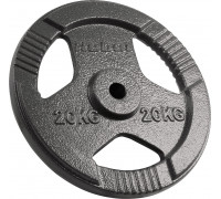 Rebel Čuguna slodze 20kg, caurums 31mm, disks ar rokturi, REBEL ACTIVE