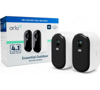 Arlo Arlo Essential 2K outdoor camera, surveillance camera (white/black, set of 2, WLAN, 4 MP)