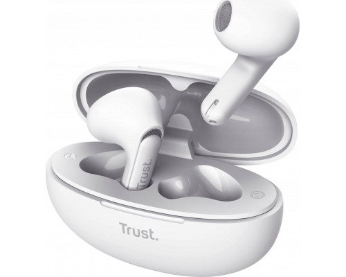 Trust Ausinės EARPHONES YAVI BT ENC/Baltas 25173 TRUST