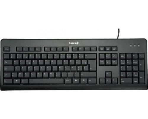 Wortmann AG TERRA Keyboard 1500 Corded [FR] USB black/noir Copilot AZERTY, 105 Tasten, kabelgebunden, 1,80m