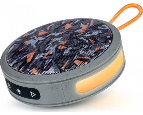 BigBen Big Ben Bluetooth Party Nano Podświetlenie 15W Camo Gray Orange