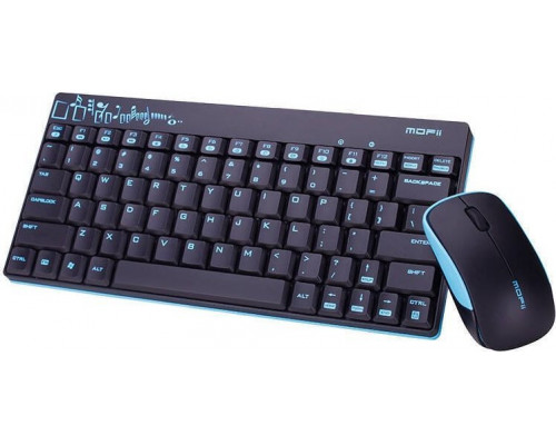 Mofii Bezprzewodowy zestaw klawiatura+mysz MOFII X210 2.4G (Blue/Black)