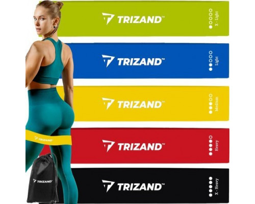 Trizand Zestaw gum do ćwiczeń- 5szt Trizand 21955