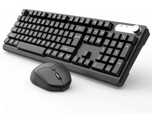 Inca INCA Tastatur IWS-549U   Wireless Set, Büro Design, Akku, SW retail