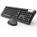 Inca INCA Tastatur IWS-549U   Wireless Set, Büro Design, Akku, SW retail