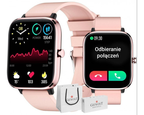 Smartwatch Giewont Smartwatch Giewont Dynamic SmartCall GW230-1 - Rose Gold/Powder Pink