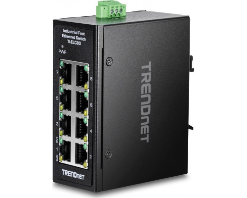 Switch TRENDnet TRENDnet 8-Port Industrial Fast Ethernet DIN-Rail MiniSwitch