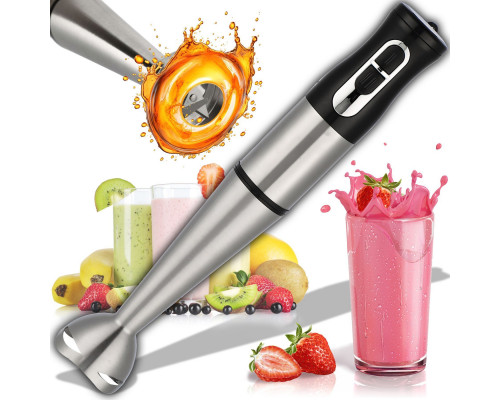 Retoo BLENDER RĘCZNY KUCHENNY WIELOFUNKCYJNY MOCNY ROBOT DO KOKTAJLI TURBO 1200W