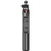 Selfie nūjiņa Hurtel Selfie nūjiņa WC13YDS teleskopisks tripods 1.3m ar dubulto lampu un turētāju telefonam - black