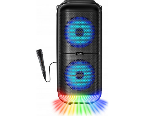 Media-Tech MEDIA-TECH BT POWER AUDIO DISCO Portable głośnik Bluetooth 5.3 z iluminacją typu disco KARAOKE radio FM MP3 50W RMS 900W PMPO