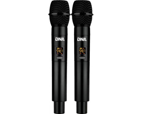 DNA DNA VM DUAL VOCAL EFFECT SET mikrofon bezprzewodowy 2x nadajnik doręczny system nagłośnienia 518-542 MHz USB Bluetooth