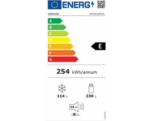 Samsung kombinowana Samsung RB34C600ESAEF Stal