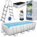 Bestway Swimming pool Power Steel z setem, rectangular, 488x244x122 cm Lumarko!