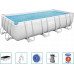 Bestway Swimming pool Power Steel z setem, rectangular, 488x244x122 cm Lumarko!