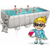 Bestway Swimming pool Power Steel z setem, rectangular, 488x244x122 cm Lumarko!