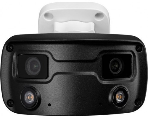 BCS Kamera tubowa panoramiczna IP 4Mpx BCS-P-PIP2X4FCL3-Ai1, NightColor, WhiteLight, mikrofon, głośnik