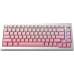 Akko AKKO MonsGeek  M1W SP Pink&White Gaming-Tastatur, Wireless, RGB, V3 Piano Pro Switch - silber, ANSI (US)