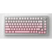 Akko AKKO MonsGeek  M1W SP Pink&White Gaming-Tastatur, Wireless, RGB, V3 Piano Pro Switch - silber, ANSI (US)