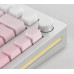 Akko AKKO MonsGeek  M1W SP Pink&White Gaming-Tastatur, Wireless, RGB, V3 Piano Pro Switch - silber, ANSI (US)