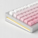 Akko AKKO MonsGeek  M1W SP Pink&White Gaming-Tastatur, Wireless, RGB, V3 Piano Pro Switch - silber, ANSI (US)