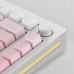 Akko AKKO MonsGeek  M1W SP Pink&White Gaming-Tastatur, Wireless, RGB, V3 Piano Pro Switch - silber, ANSI (US)