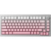 Akko AKKO MonsGeek  M1W SP Pink&White Gaming-Tastatur, Wireless, RGB, V3 Piano Pro Switch - silber, ANSI (US)