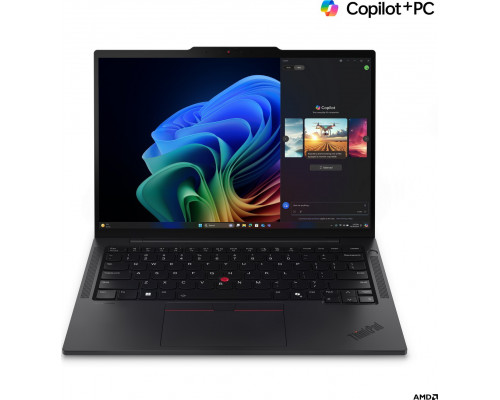 Laptop Lenovo Lenovo ThinkPad T14s | Juodas | 14 " | IPS | WUXGA | 1920 x 1200 pikselių | Anti-glare | AMD Ryzen AI 7 PRO | 360 | 32 GB | Soldered LPDDR5x | Solid-state drive capacity 1000 GB | AMD Radeon 880M Graphics | Windows 11 Pro | 802.11be | 